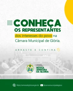 Conheça os 13 vereadores escolhidos por vocês para representar Nossa Senhora da Glória!